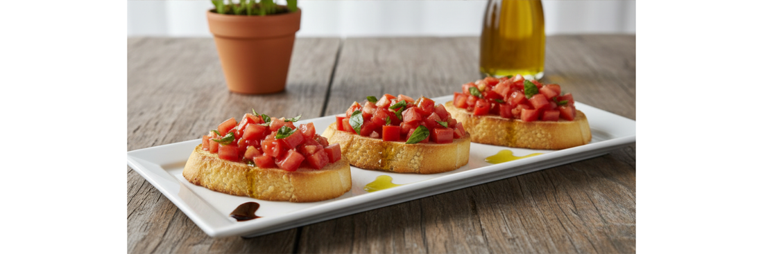 Klassieke Bruschetta met Tomaten en Basilicum