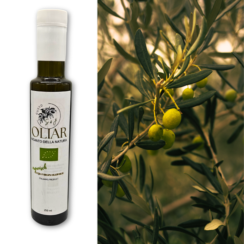 Authentieke Italiaanse Extra Vierge Olijfolie S&J Gusto uit Cannara, de pure smaak van Umbrië.