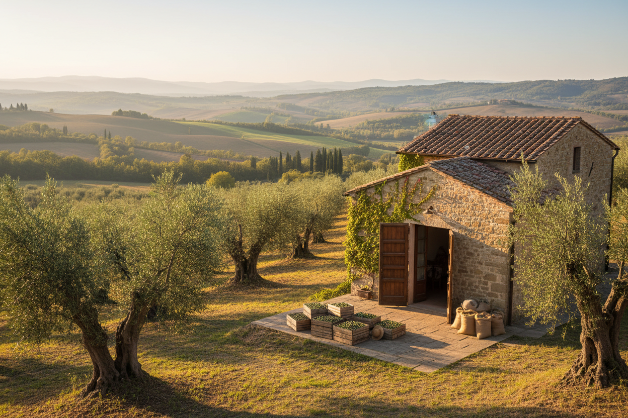 italiaanse olijfboerderij